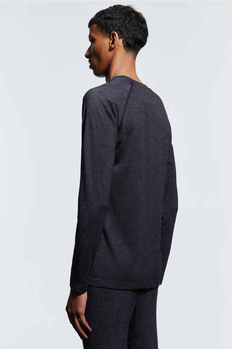 

Майка из смесовой шерсти drymove H&M, серый