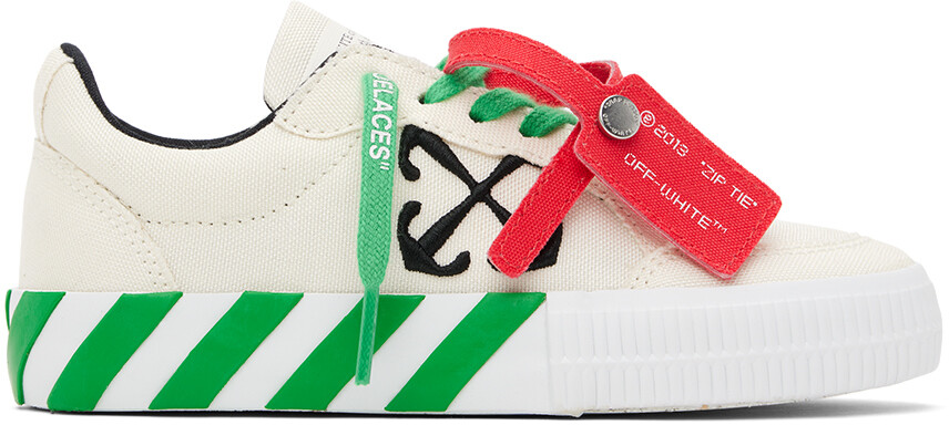 

Детские вулканизированные кроссовки на шнуровке Off-White