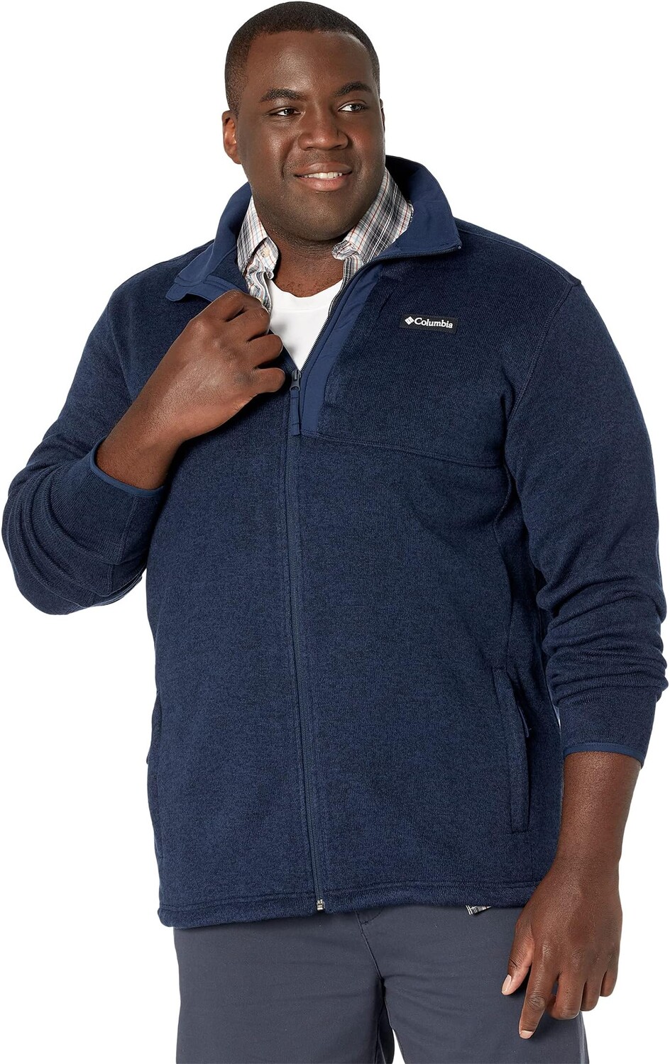 

Куртка Big & Tall Sweater Weather Full Zip Columbia, цвет Collegiate Navy Heather