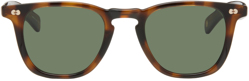Солнцезащитные очки Brooks X черепаховой расцветки Garrett Leight цена и фото