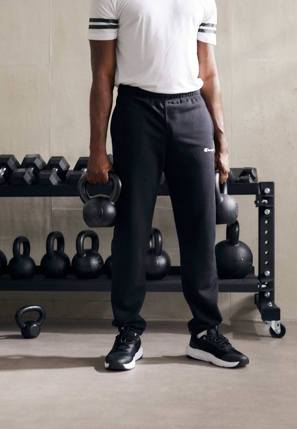 

Спортивные брюки Icons Elastic Cuff Pants Small Logo Champion, черный