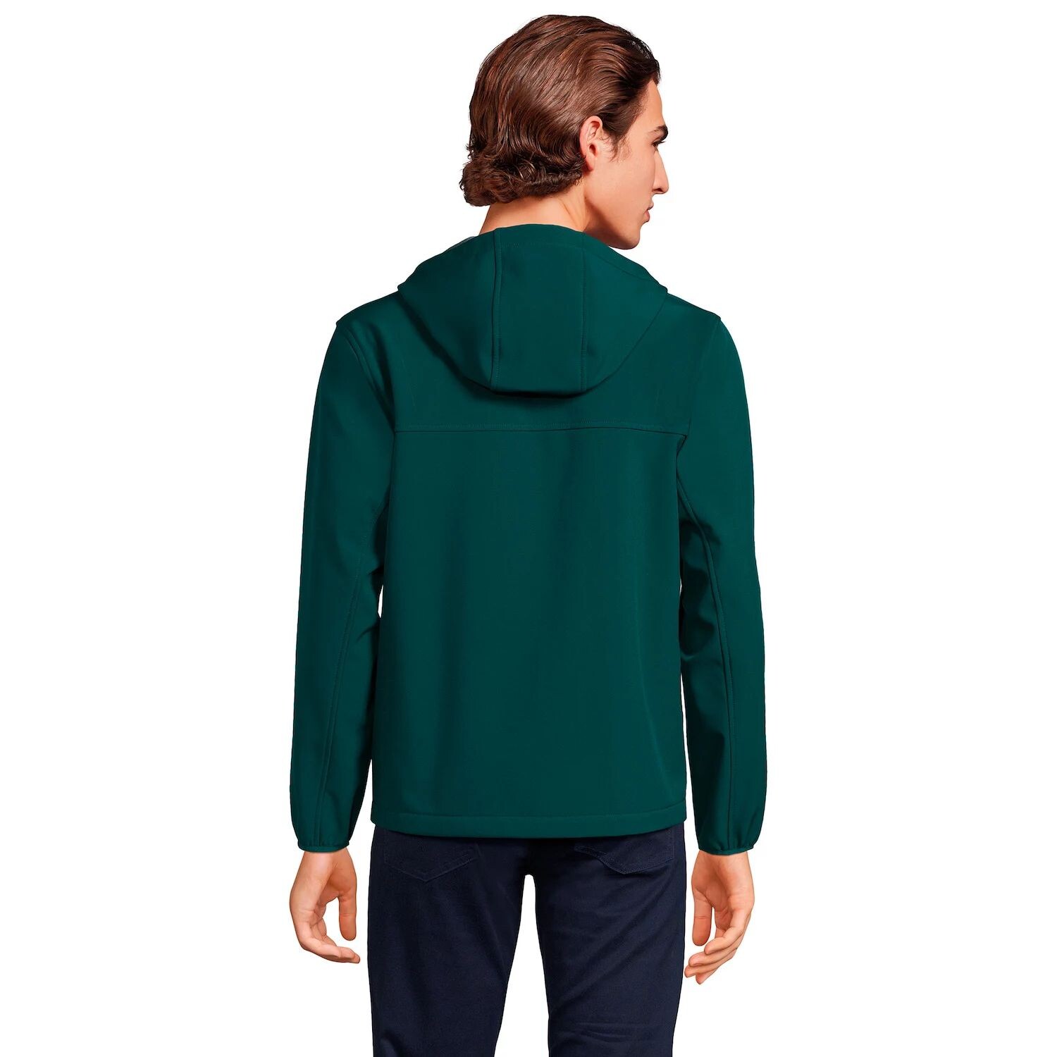 

Мужская куртка Softshell с капюшоном, Черная Lands' End, черный