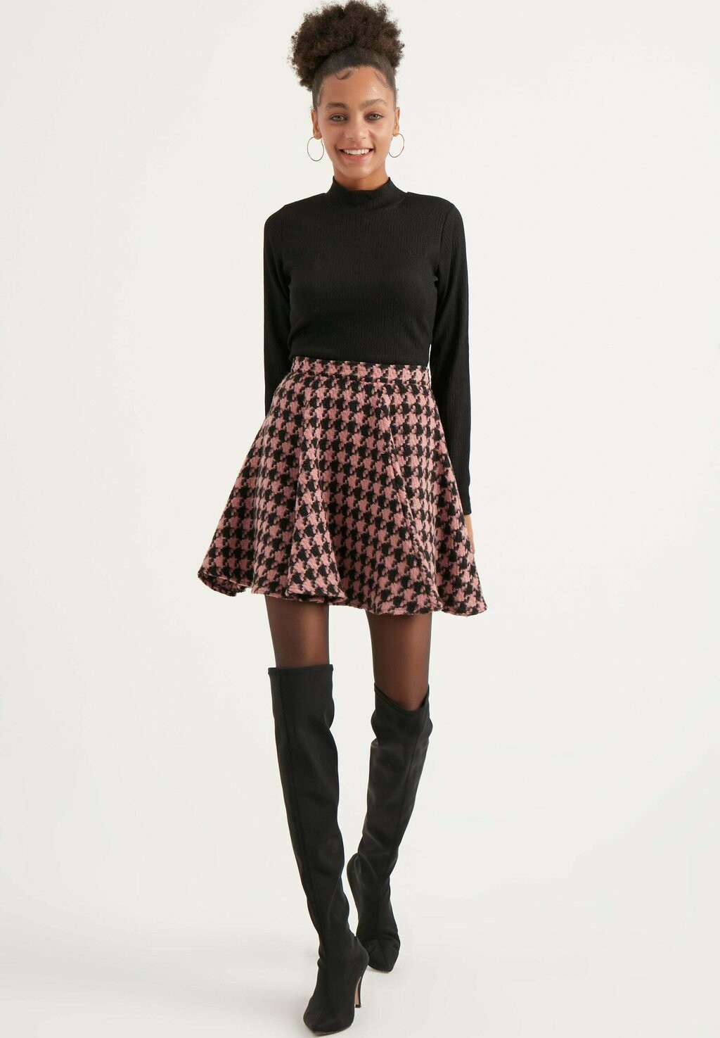 

Юбка-колокольчик Square Patterned Herita, розовый