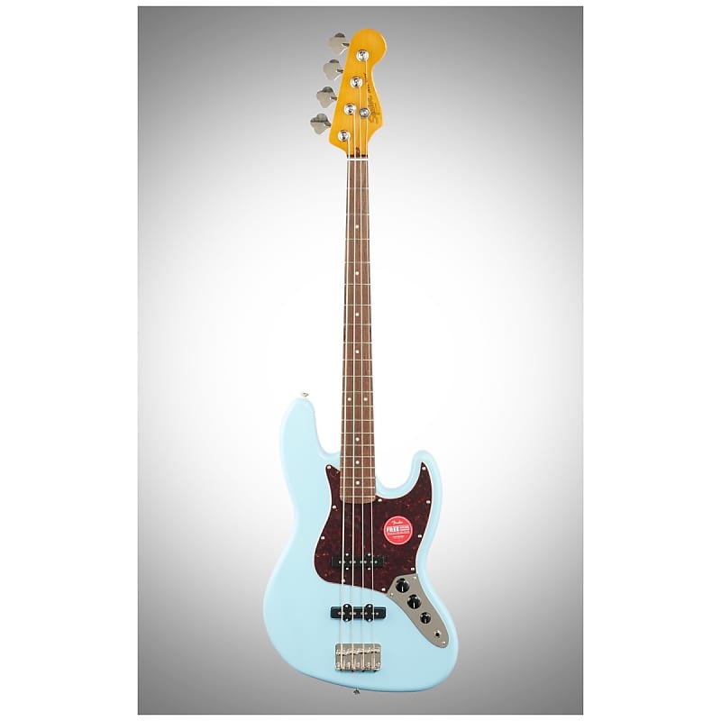 цена Басс гитара Squier Classic Vibe '60s Jazz Electric Bass, with Laurel Fingerboard, Daphne Blue