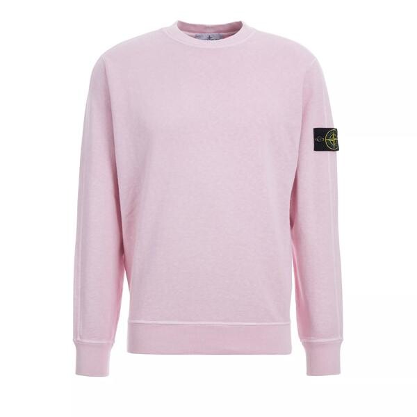 Футболка sweatshirt crew Stone Island, серебряный