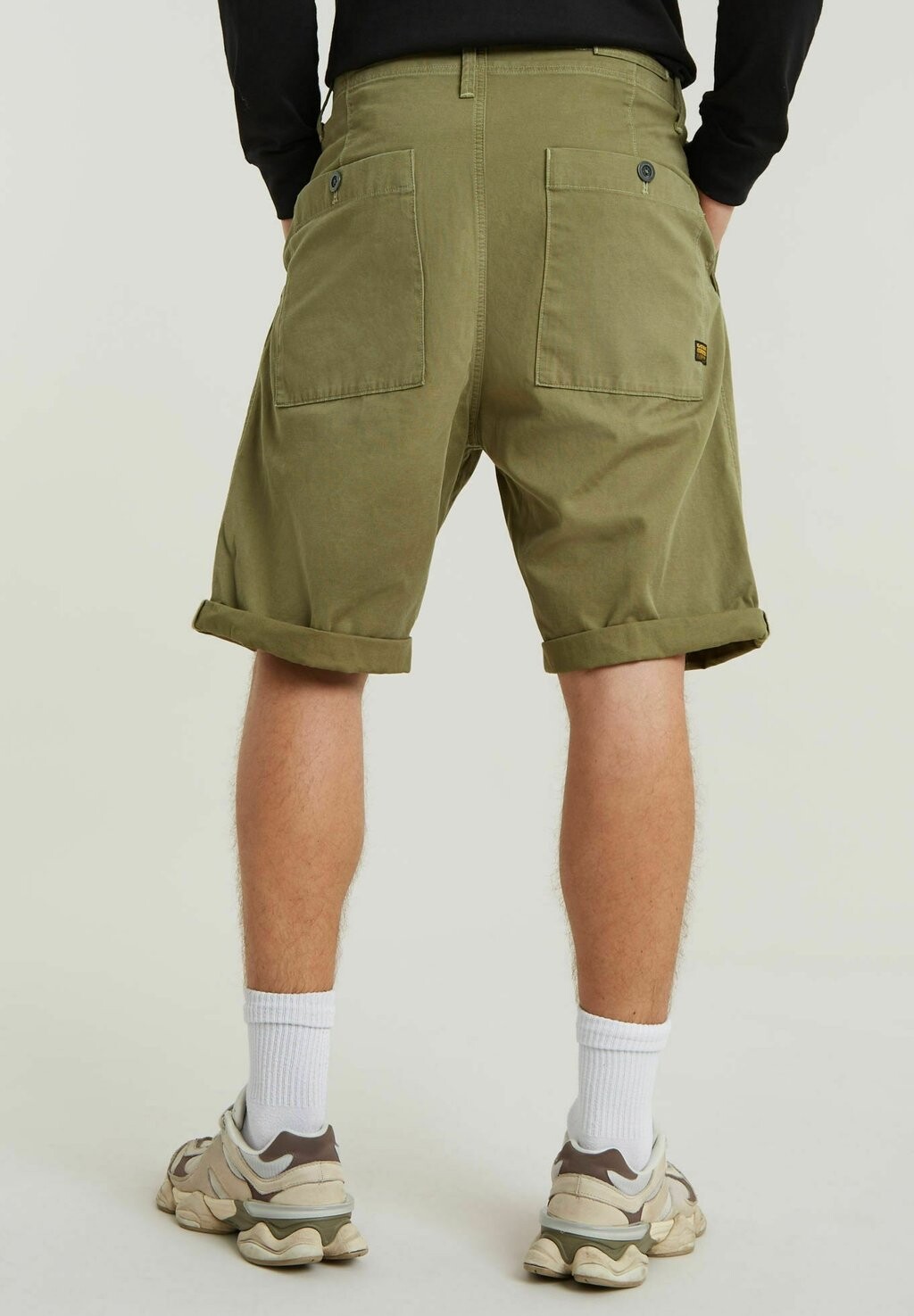 

Шорты Pleated Chino Shorts G-Star, дымчатый оливковый