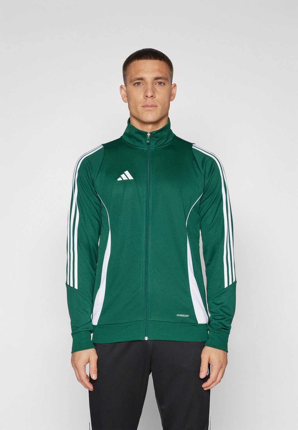 Куртка тренировочная TIRO JACKET adidas Performance, цвет team dark green/white