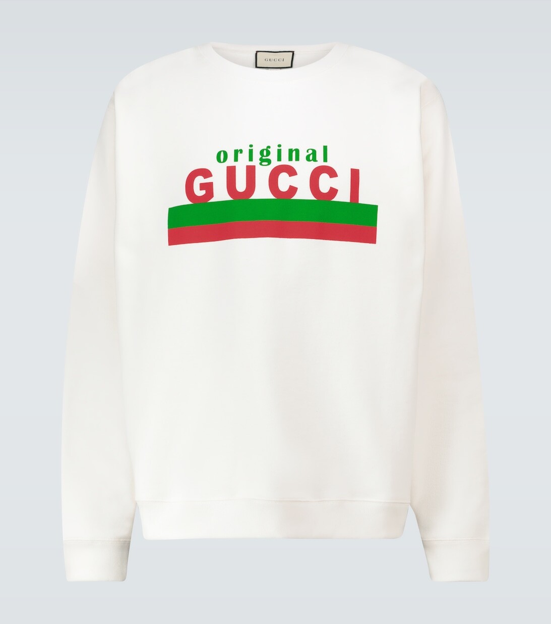 

Оригинальная хлопковая толстовка Gucci Gucci, белый