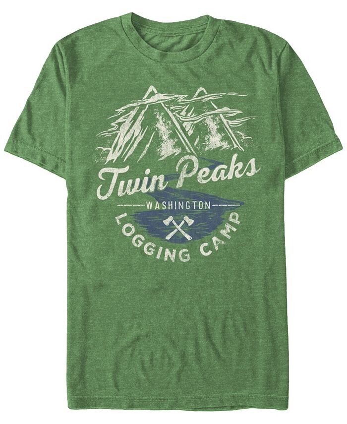 

Мужская футболка с короткими рукавами и логотипом Twin Peaks Logging Camp Fifth Sun, зеленый