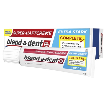 Суперсильный клей для полных зубных протезов Fresh — новинка, Blend-A-Dent