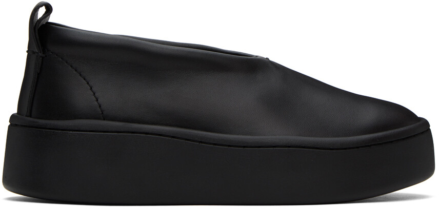 

Черные кроссовки на платформе Jil Sander, Черный