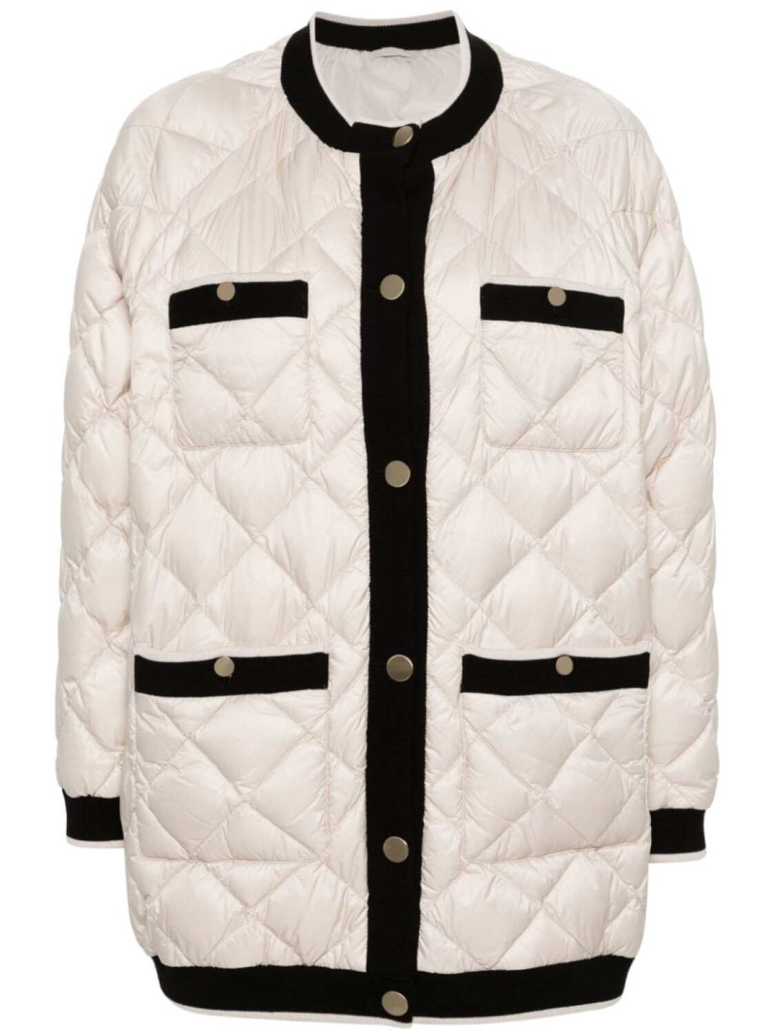 

Пуховик Cardy с контрастной отделкой Max Mara, бежевый