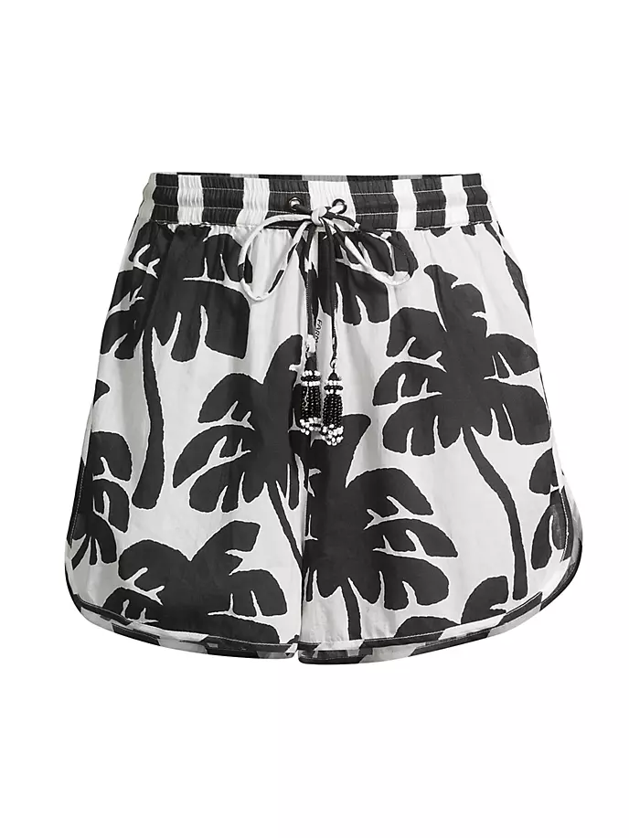 

Шорты из кокосового хлопка с завязками Farm Rio, цвет off white