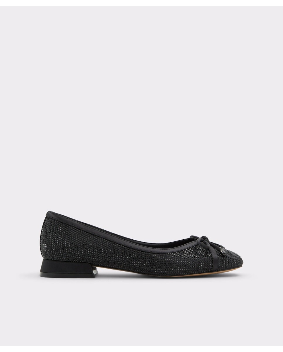 

Женские балетки из текстиля черного цвета с квадратным носком Aldo, черный
