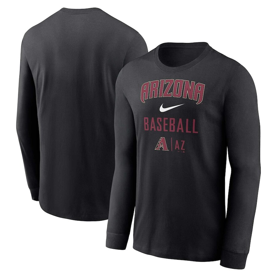 

Футболка с длинным рукавом Nike Arizona Diamondbacks, черный
