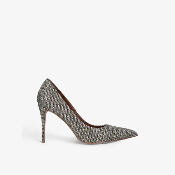 

Плетеные корты Belgravia, украшенные кристаллами Kurt Geiger London, бежевый