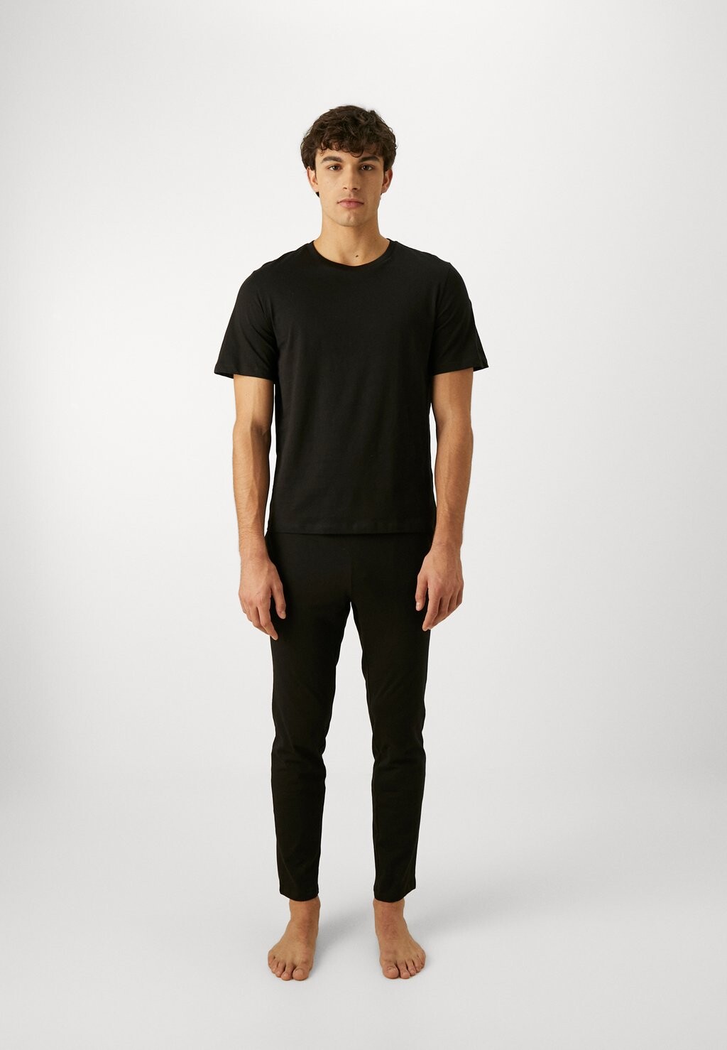 Пижама Jactheo Tee And Pants No Logo Jack & Jones, черная