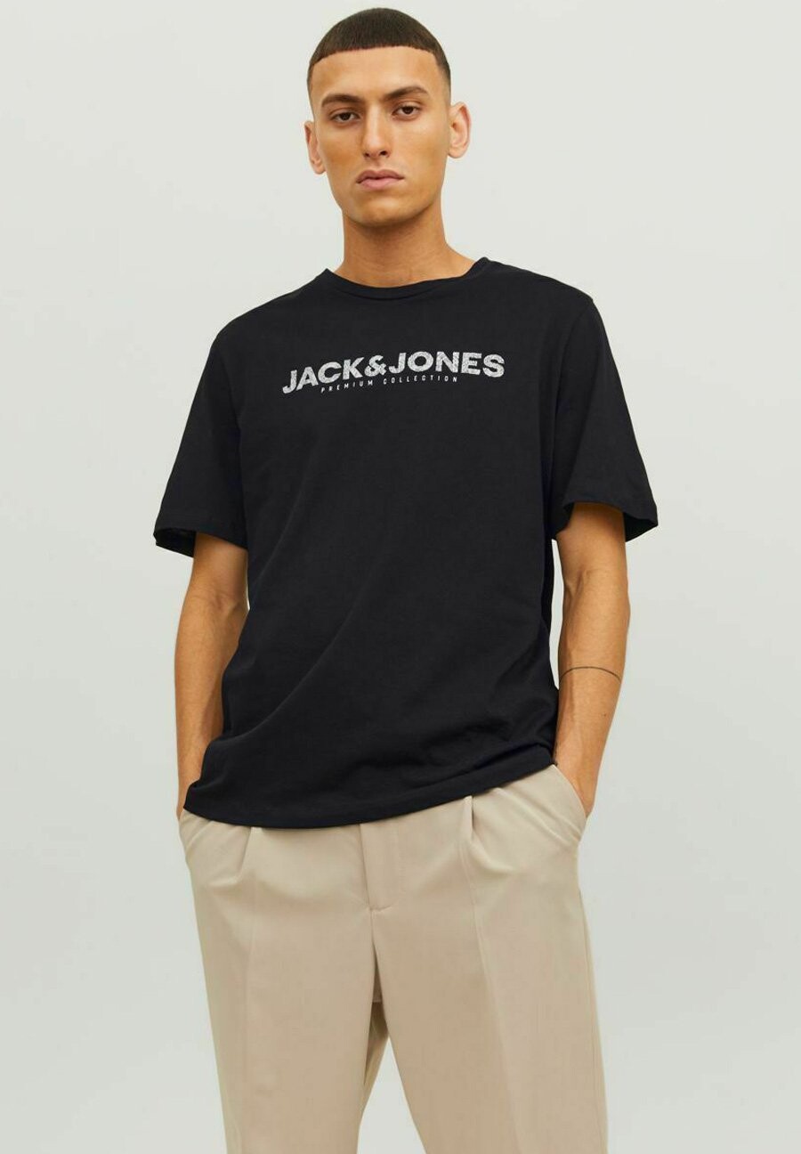

Футболка с принтом Jack & Jones, черный