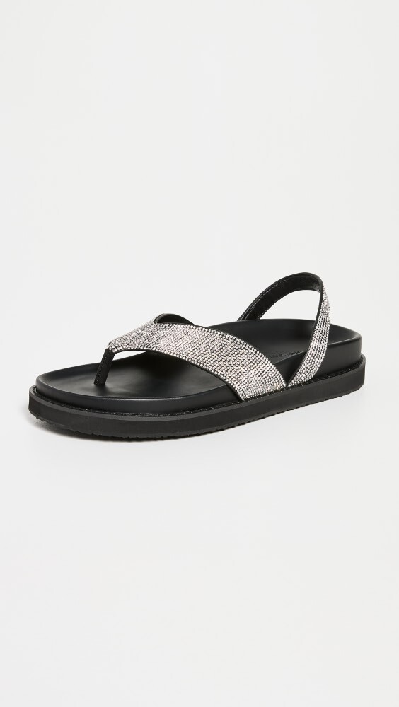 

Сандалии SIMKHAI Talie Crystal Platform, черный
