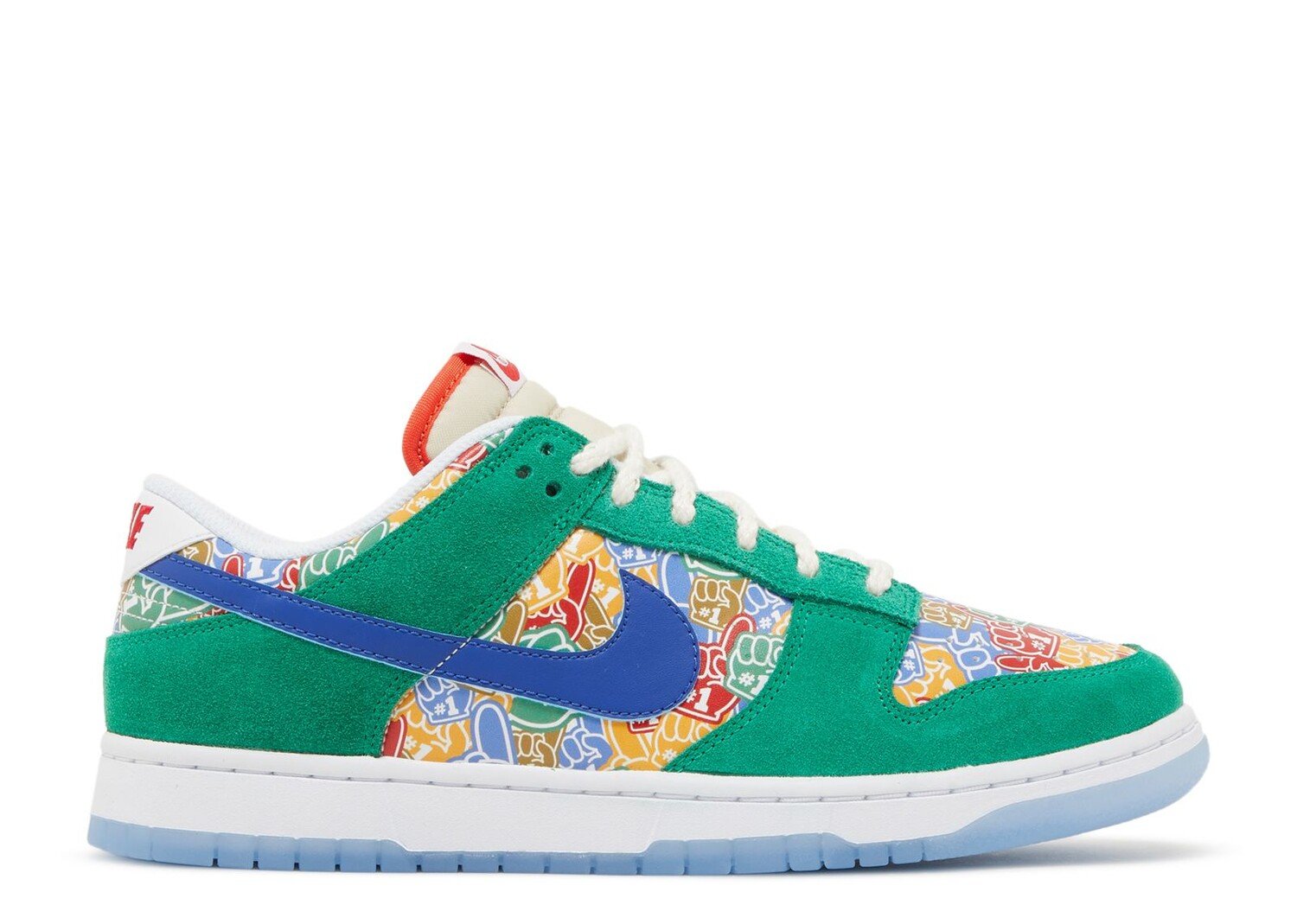 Кроссовки Nike Dunk Low 'Foam Finger', зеленый