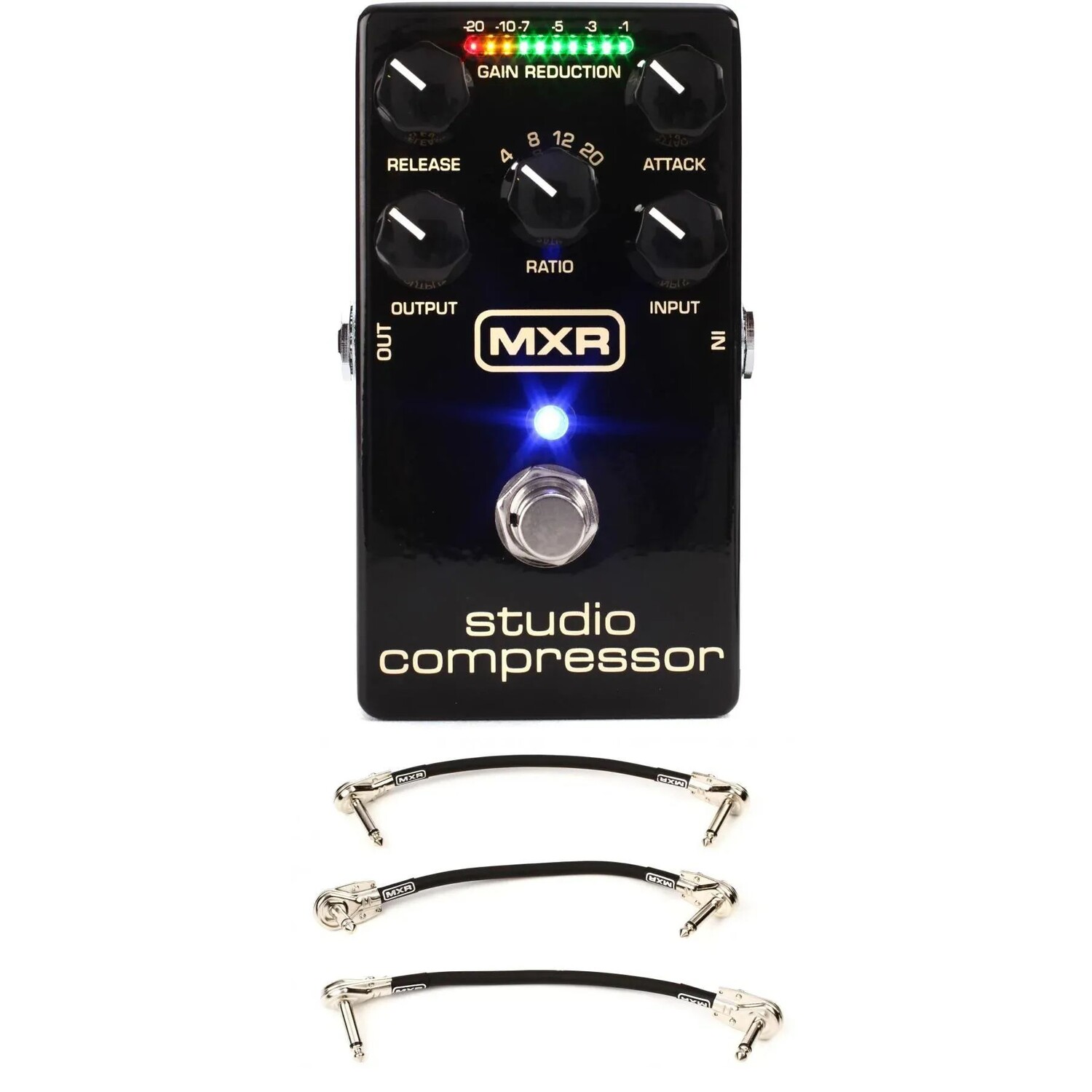 

Студийная педаль компрессора MXR M76 с 3 патч-кабелями