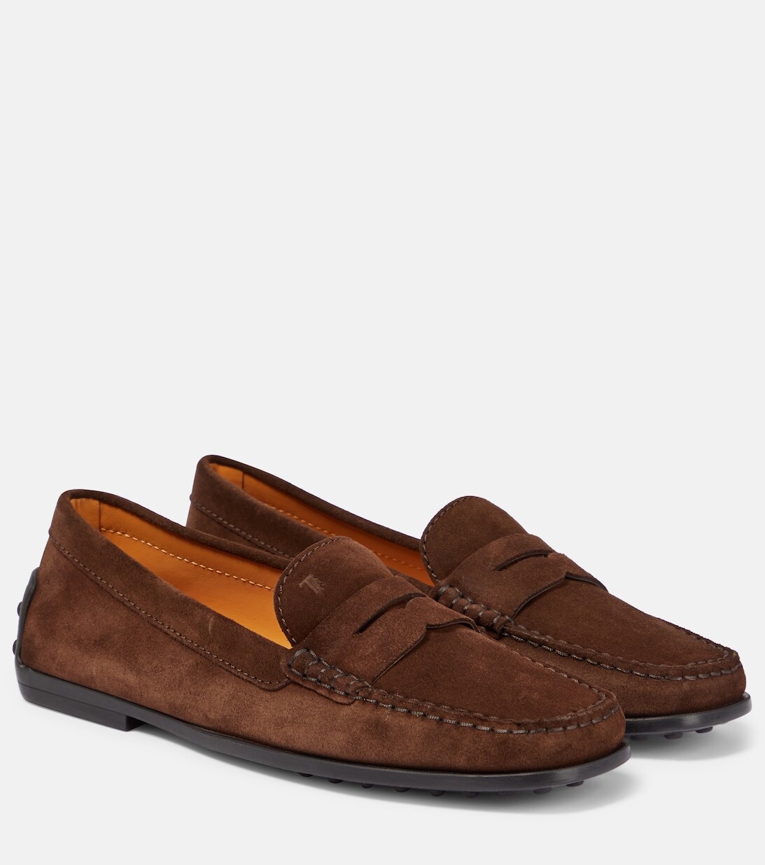 

Замшевые мокасины Tod's, коричневый
