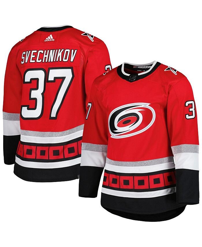 

Мужская футболка Red Carolina Hurricanes в честь 25-летия Андрея Свечникова Authentic Pro Primegreen Player adidas, красный
