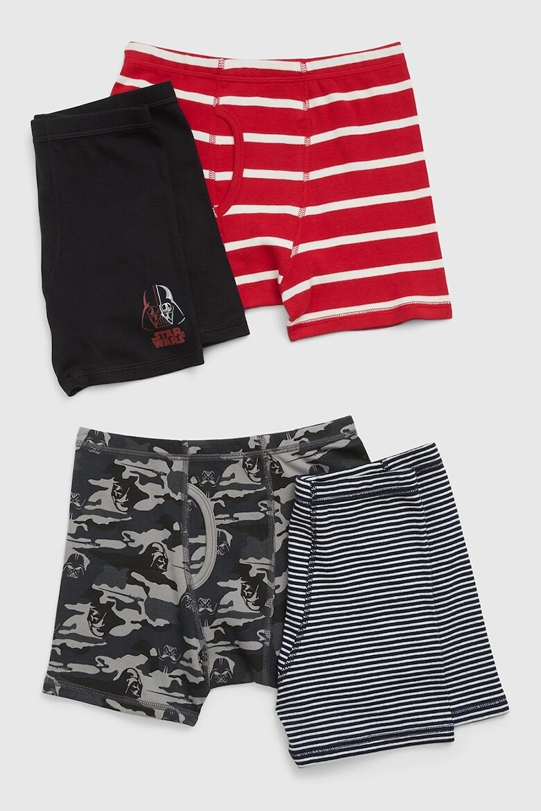 

Боксеры из органического хлопка - 4 пары Gap, красный