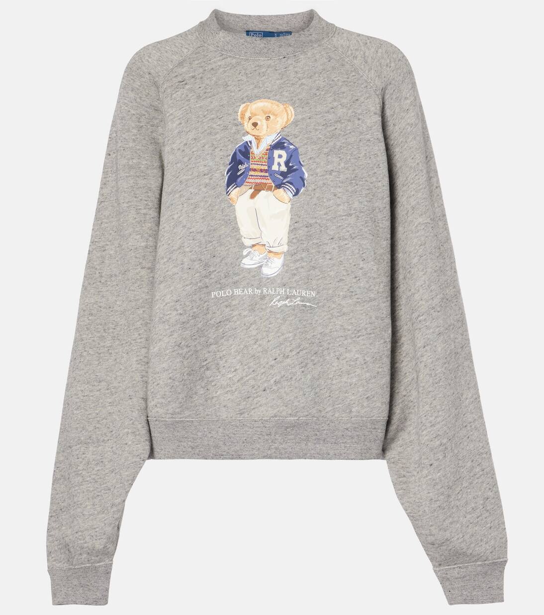 

Толстовка Polo Bear из хлопчатобумажной ткани Polo Ralph Lauren, цвет dark vintage heather