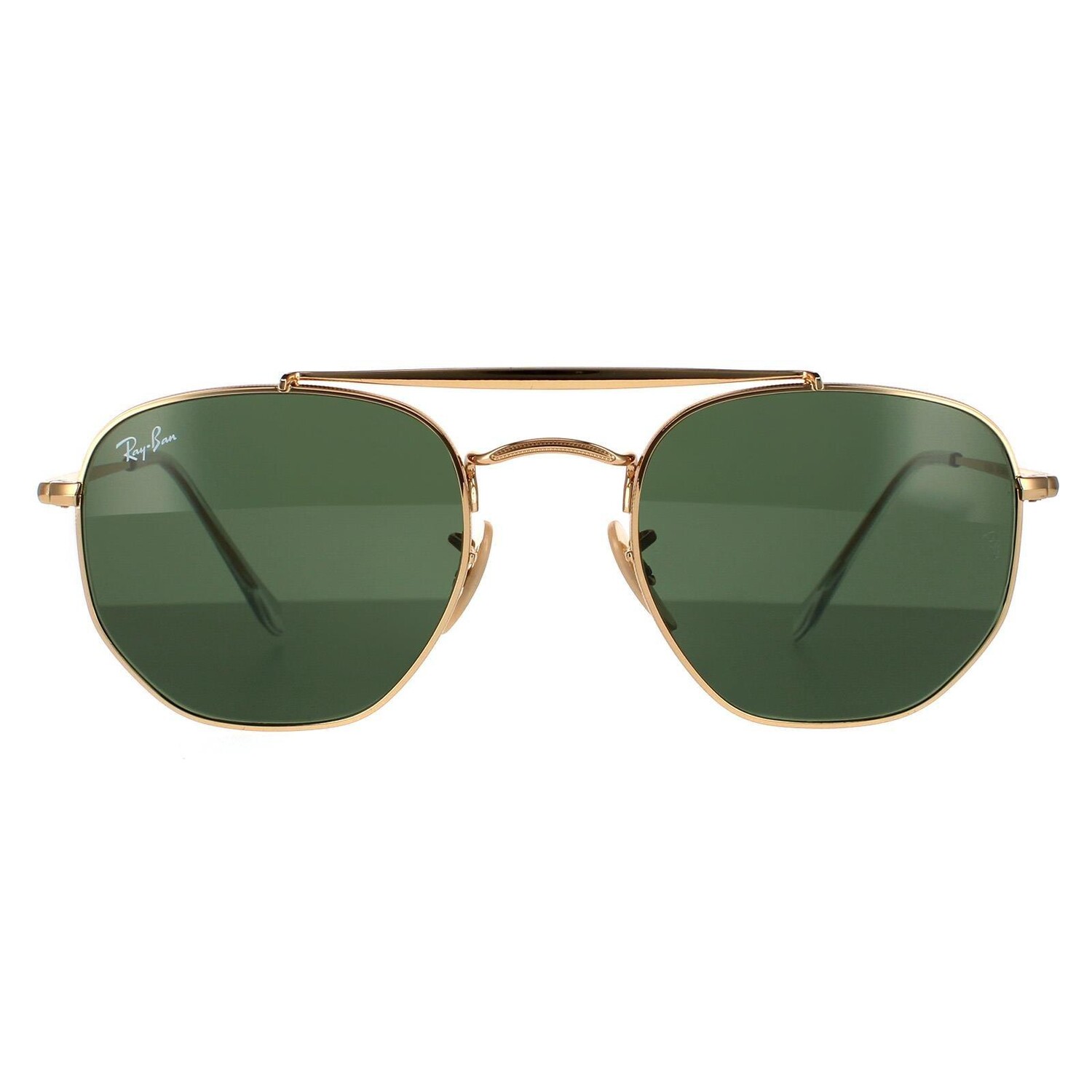 

Солнцезащитные очки Aviator Arista G-15 Зеленые Металлические Marshal 3648 Ray-Ban, золото