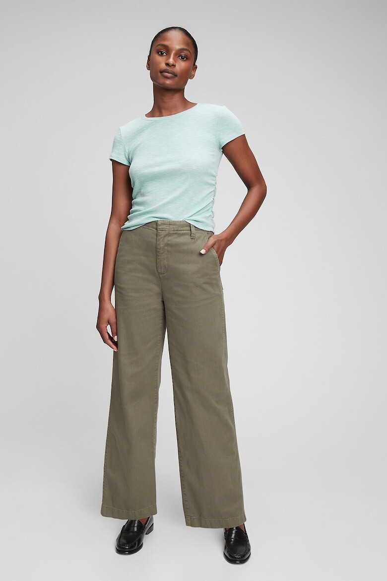 

Укороченные брюки из хлопка Gap, зеленый