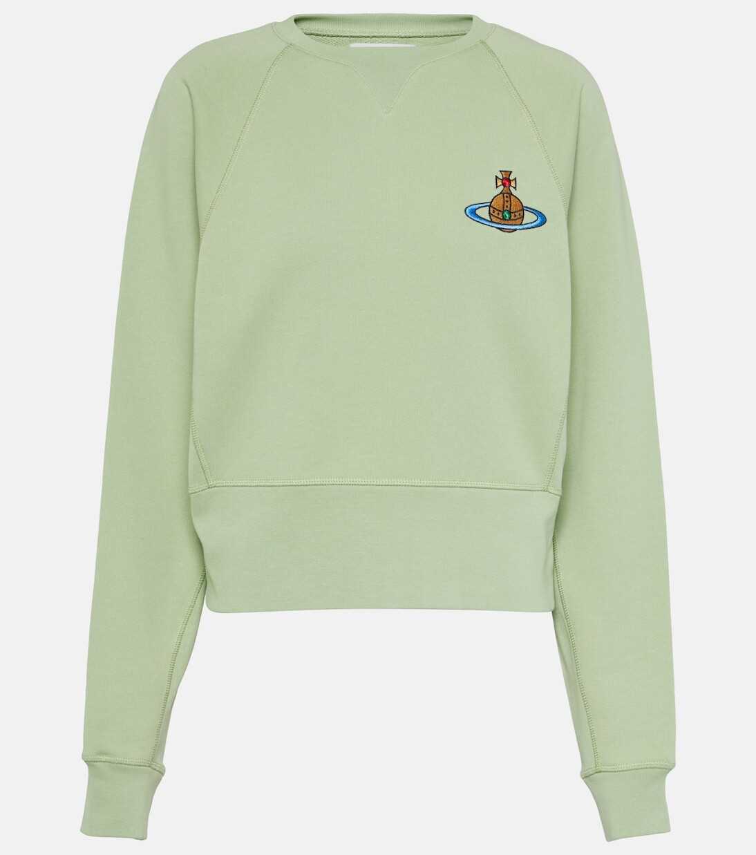 

Толстовка из хлопкового джерси athletic orb Vivienne Westwood, зеленый