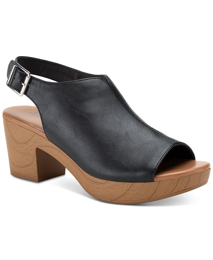 Женские сандалии Amara с открытой пяткой Style & Co, черный сандалии женские donna style