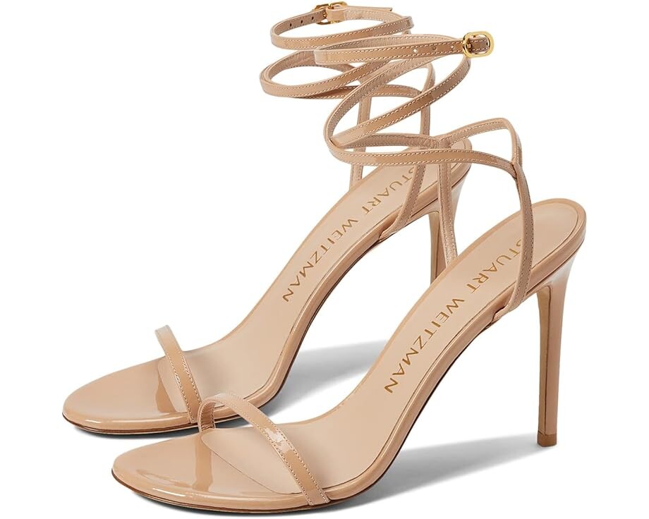 

Туфли Stuart Weitzman Barelynude 100 Wrap Sandal, цвет Adobe