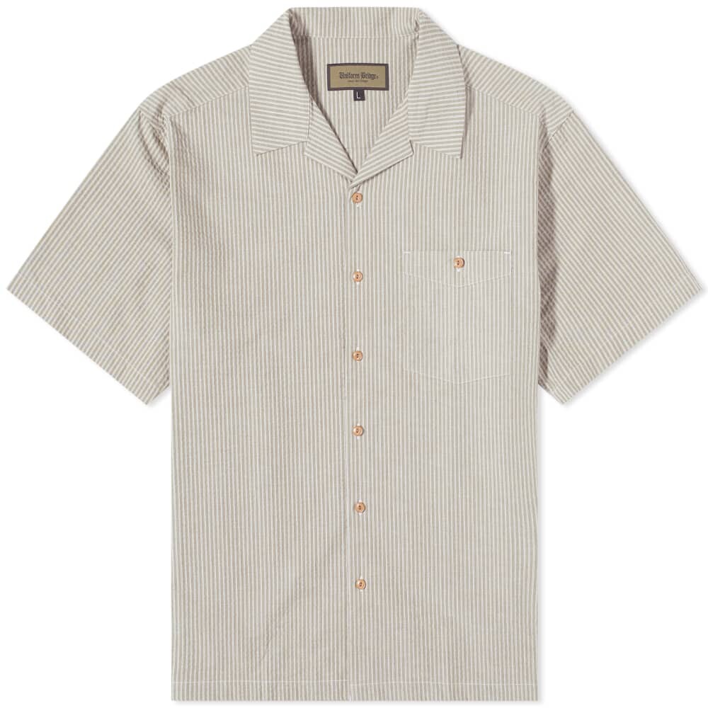 

Рубашка для отпуска с короткими рукавами и полосками Uniform Bridge Stripe, зеленый