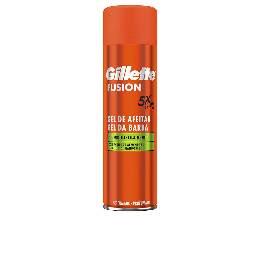 Пена для бритья Fusion gel de afeitar piel sensible Gillette, 200 мл