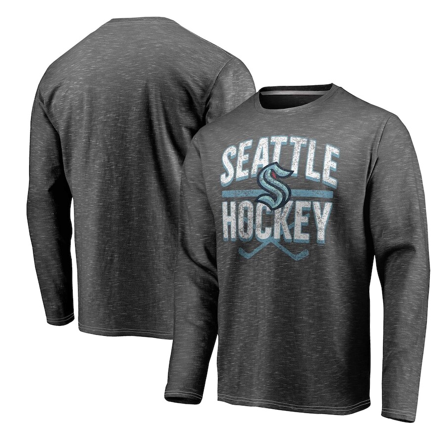 

Футболка с длинным рукавом Fanatics Branded Seattle Kraken, серый