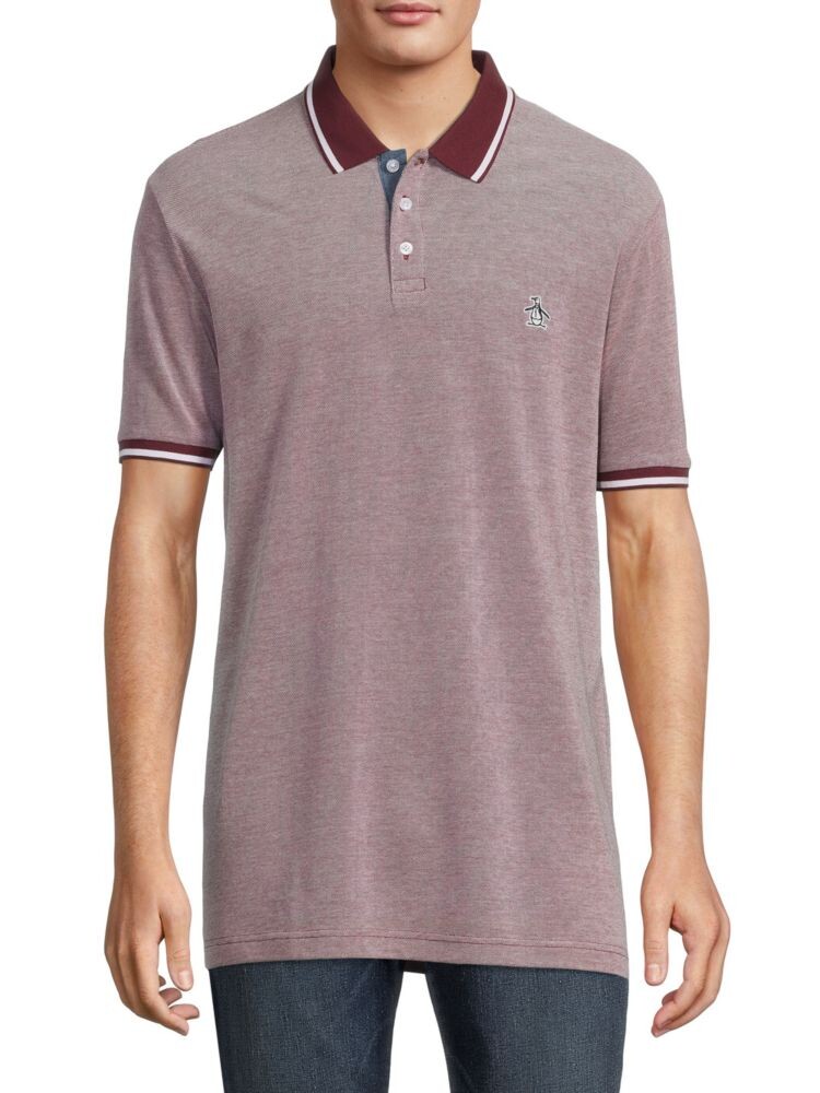 

Поло с логотипом Original Penguin, бордовый, Красный