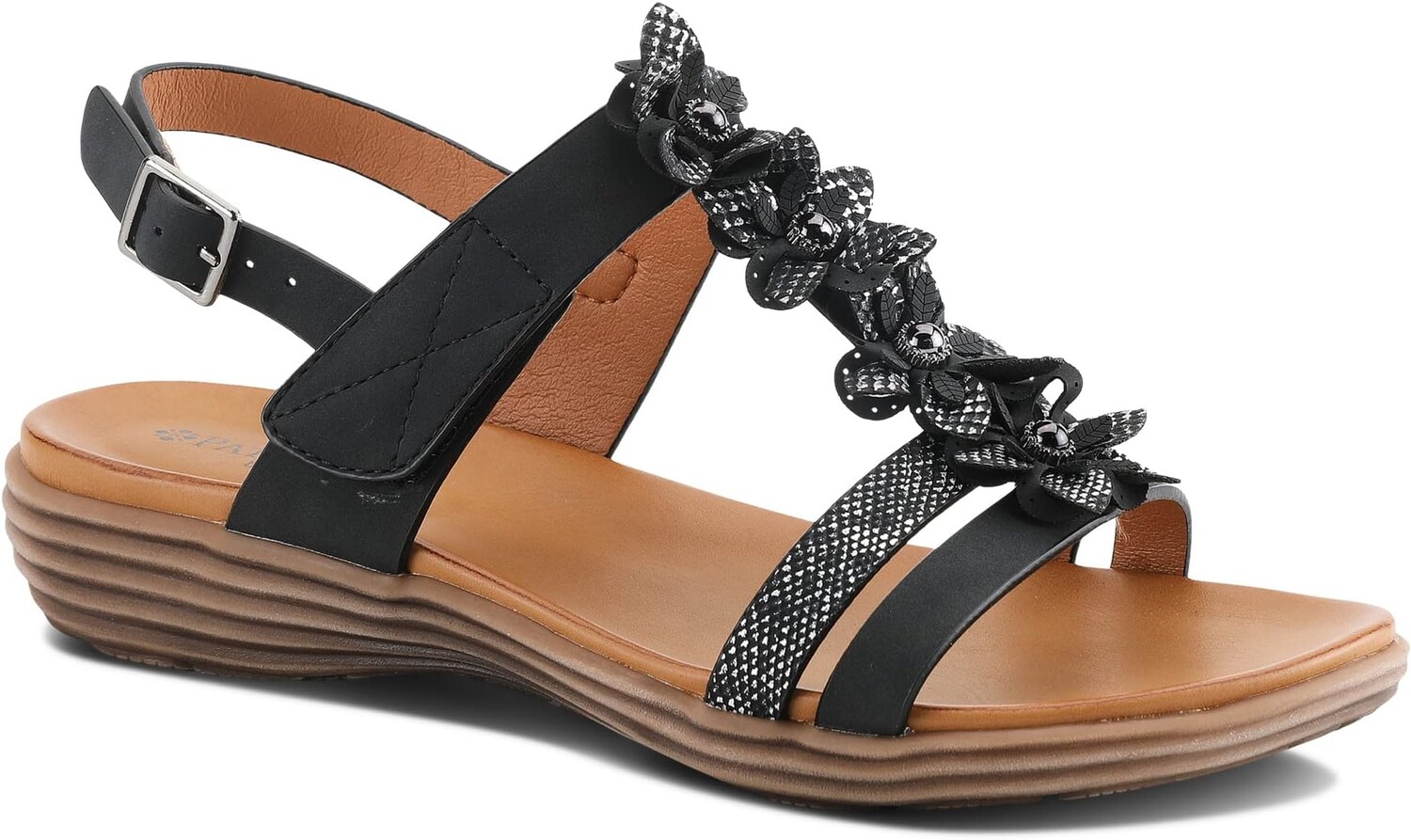 

Сандалии на плоской подошве Kalliphaeia Patrizia, цвет Black Multi