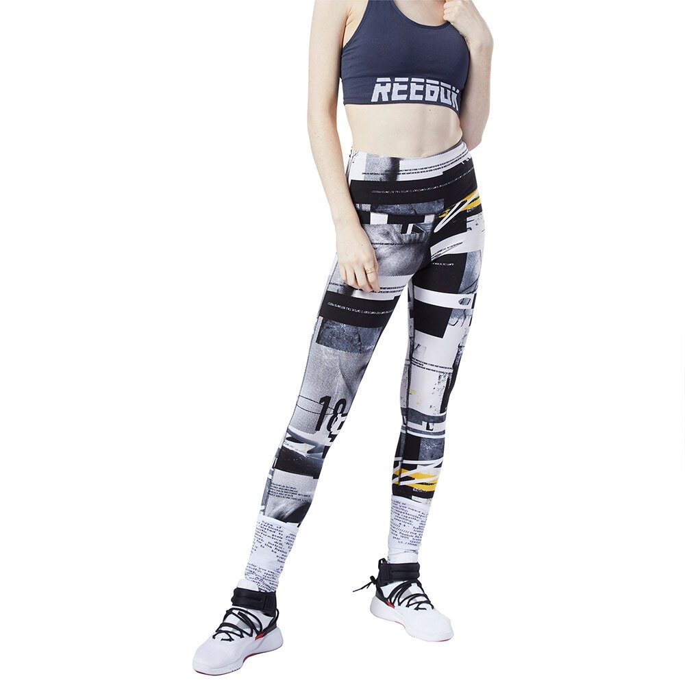 

Тайтсы Reebok Workout Ready Meet You There Printed, разноцветный