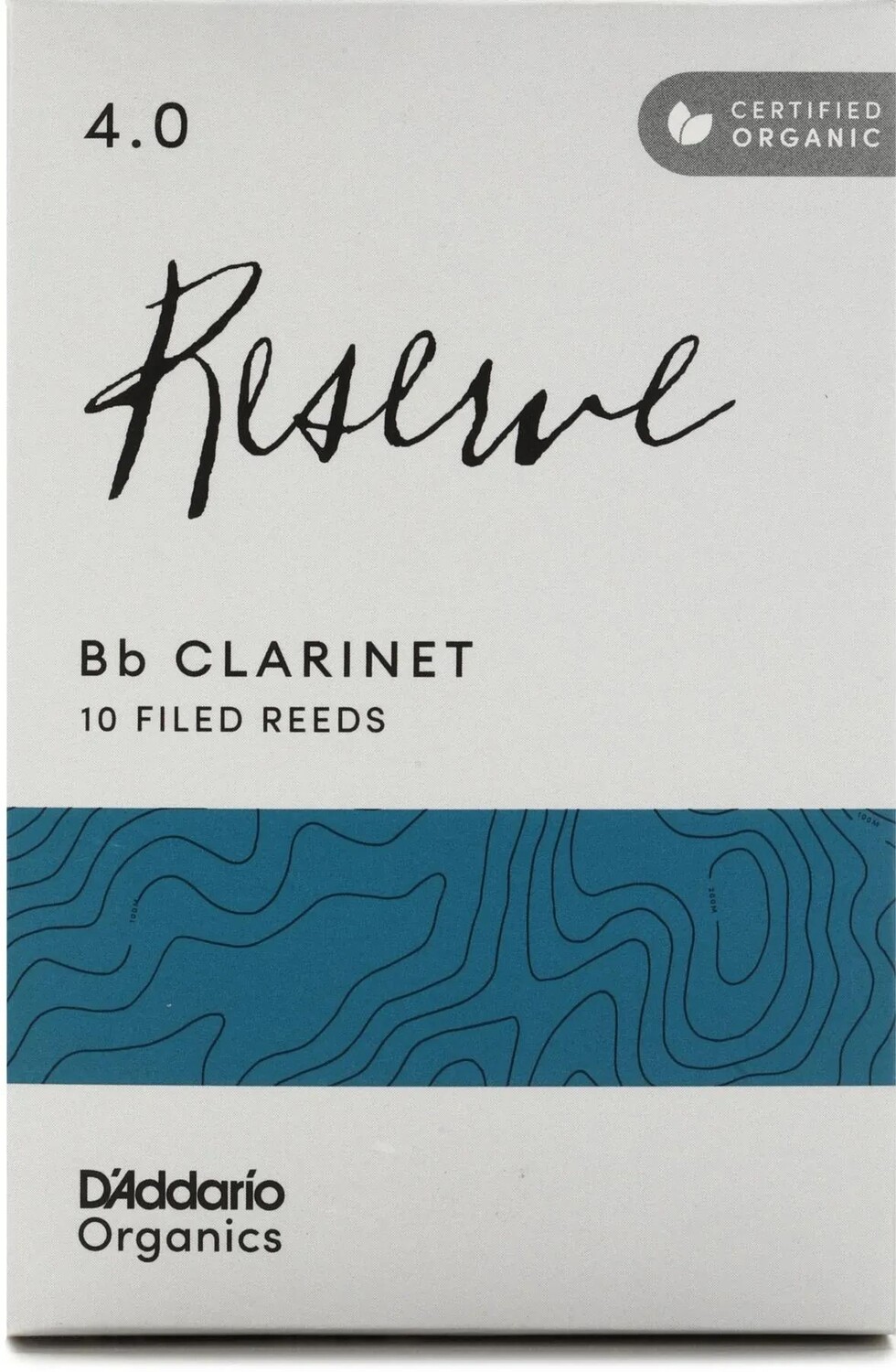 

Трости для кларнета D'Addario Organics Reserve Bb — 4,0 (10 шт. в упаковке)