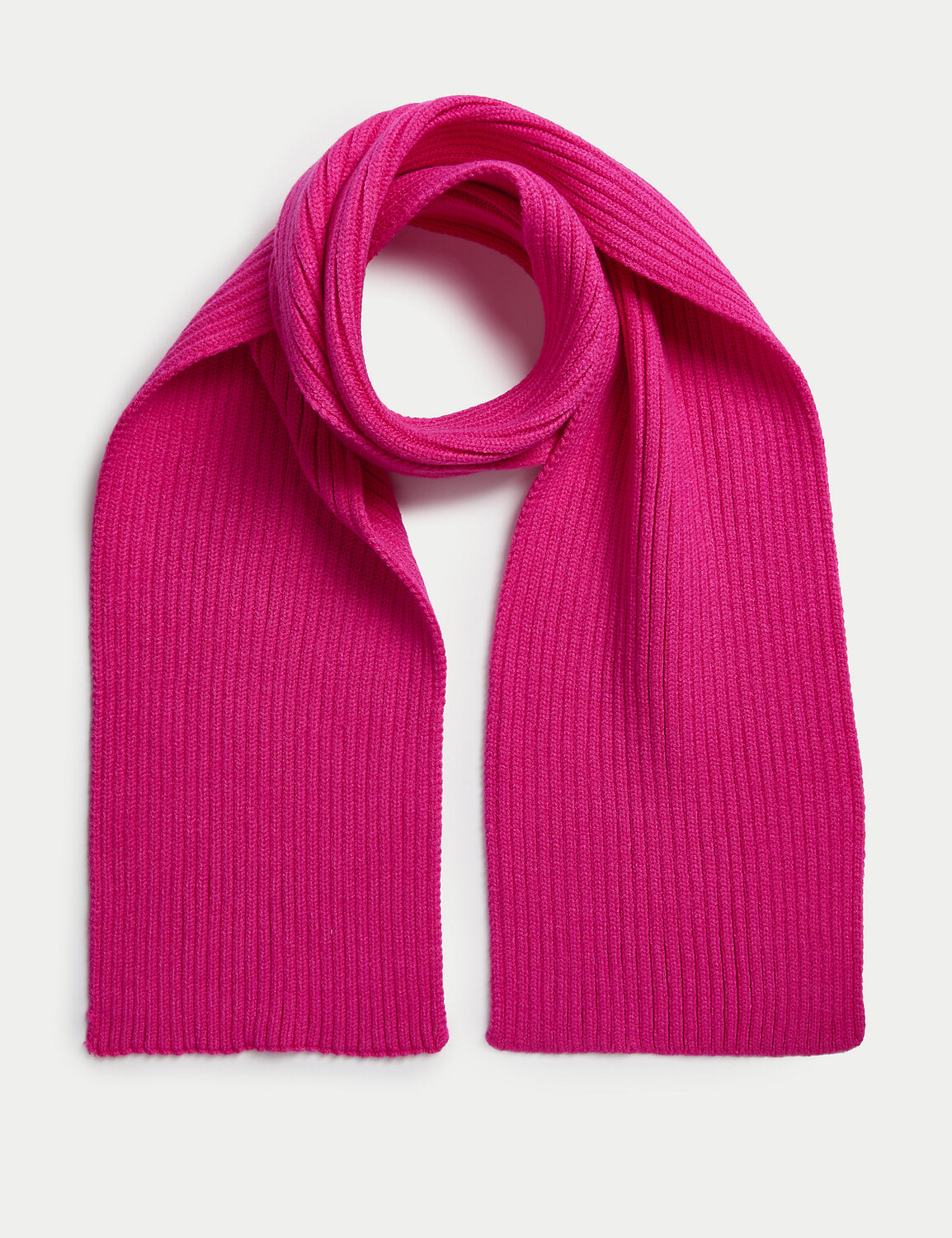

Детский однотонный шарф (1–13 лет) Marks & Spencer, ярко-розовый