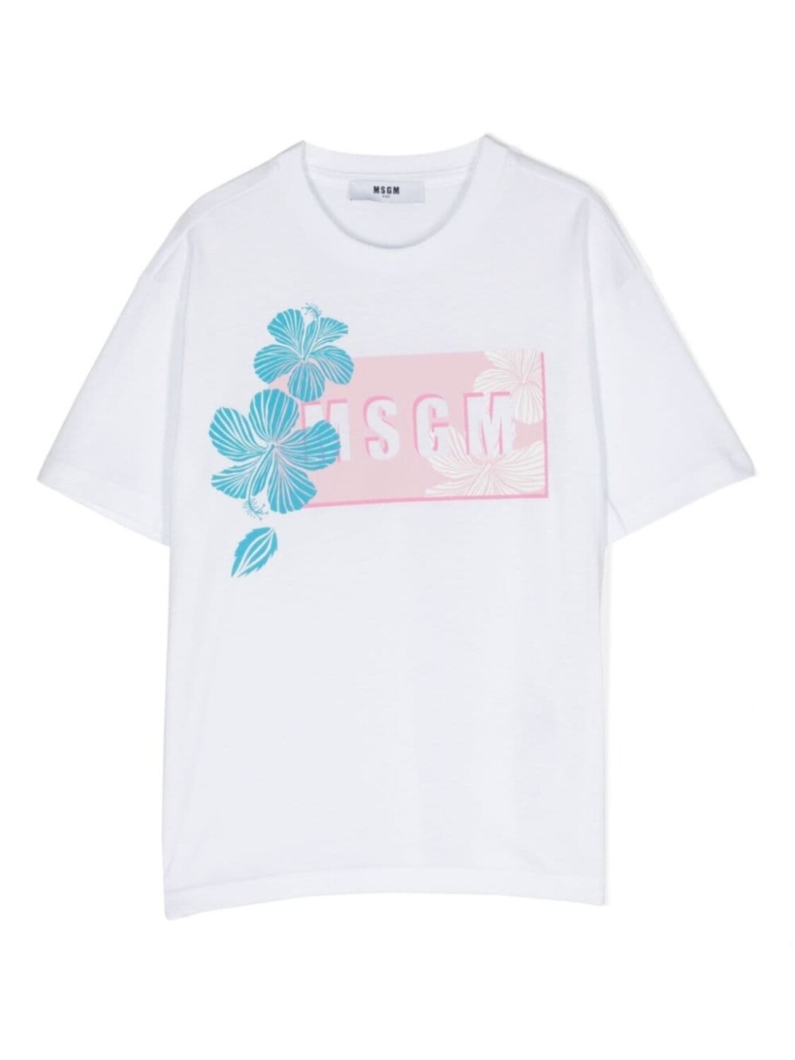 

MSGM Kids футболка с логотипом, белый