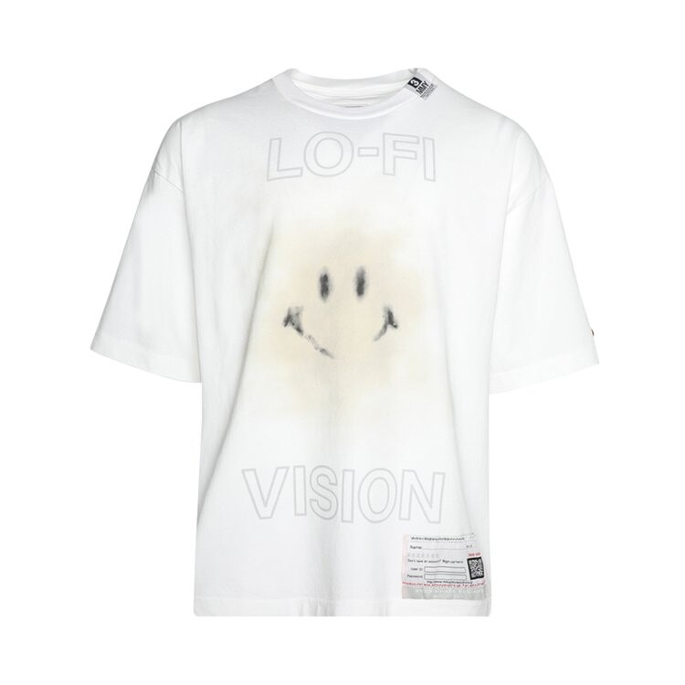

Футболка Maison Mihara Yasuhiro Smily Face Printed 'White', белый