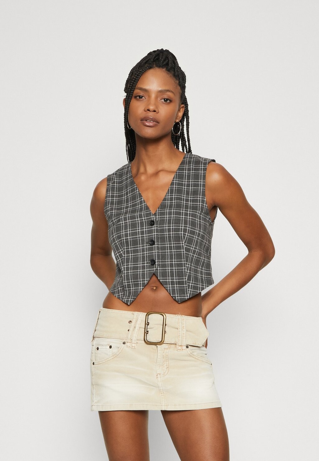 

Жилет Onlamaja Vest ONLY, цвет medium grey melange/black
