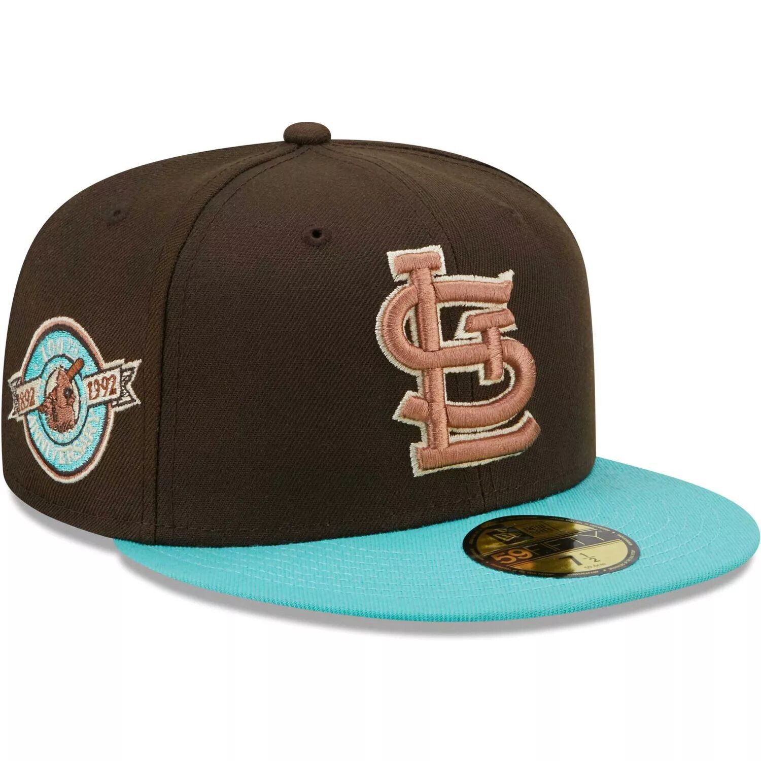 

Мужская приталенная шляпа New Era Коричневый/Мятный Орех Mint 59FIFTY