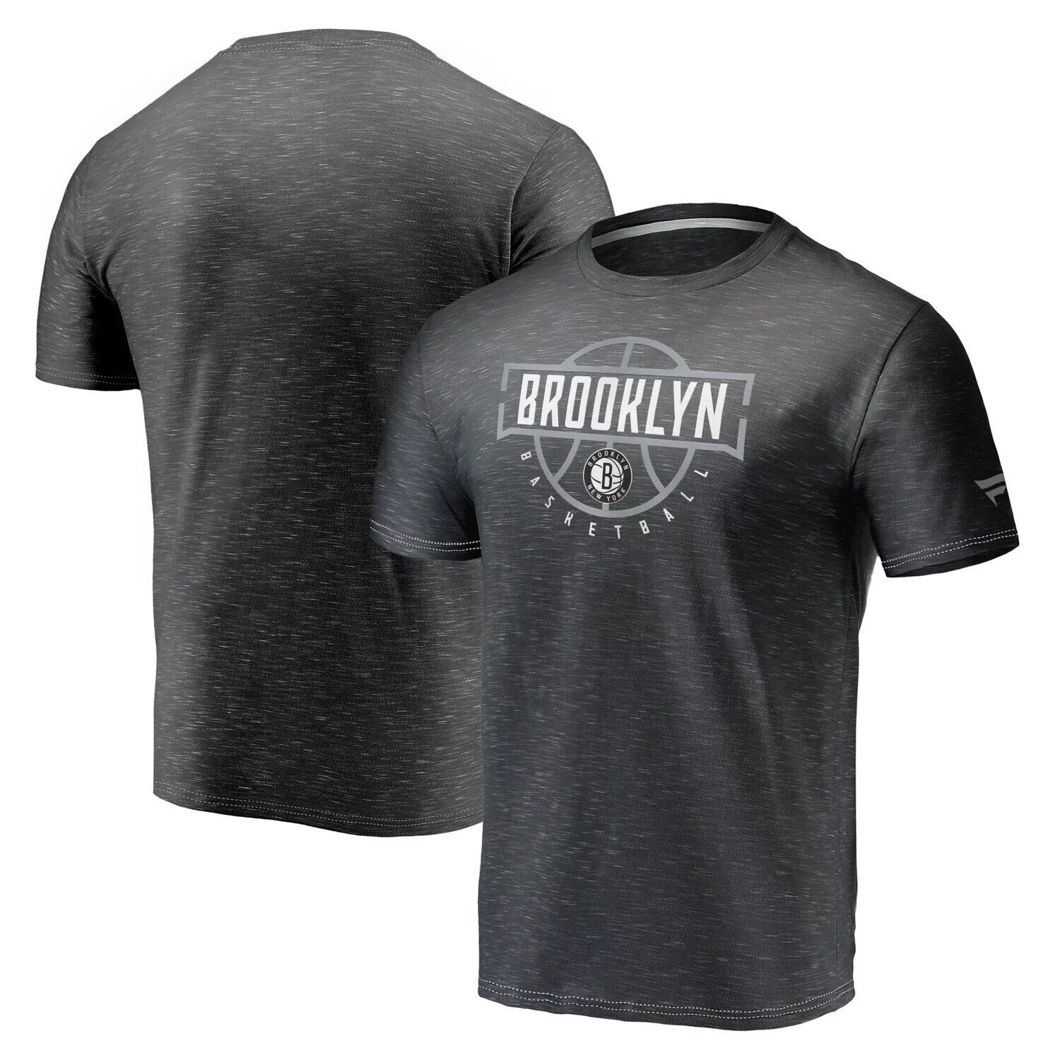 

Мужская темно-серая футболка с логотипом Brooklyn Nets Give-N-Go Fanatics, Серый
