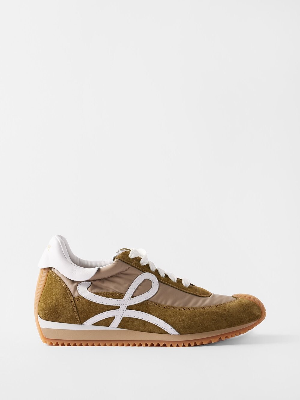 

Кроссовки flow runner из нейлона и замши LOEWE, зеленый