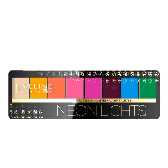 Палитра теней для век 06 Neon Lights 8g Eveline Cosmetics Professional Eyeshadow Palette , разноцветный