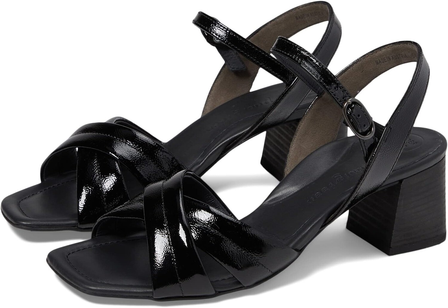 

Босоножки Lexi Paul Green, цвет Black Crinkled Patent